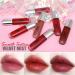 Deep Dark Red Lipstick Set | Long-Lasting 24-Hour Matte Lip Liner & Gloss Stain for Women - Buy Online on GoSupps.com