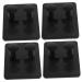 COOPHYA 4pcs Razor Hanger Socket Holder For Man Towel Abs Storage Box Acrylonitrile Butadiene Styrene