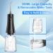 Water Flosser Cordless Rechargeable - 350ML Tank, 5 Modes, 8 Jet Tips - Dental Oral Irrigator for Teeth Cleaning - IPX7 Waterproof - Home & Travel - Black - Buy Online on GoSupps.com