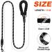 Reflective Rope Dog Lead 1.5m with Padded Handle for Medium to Large Dogs - Black - Buy Online on GoSupps.com
