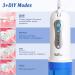 YaFex Cordless Water Flosser - Portable Teeth Cleaner Pick with DIY Mode, 5 Jets, Travel Case - Rechargeable and Waterproof Oral Irrigator for Braces Care - Buy Online on GoSupps.com