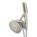 Waterpik High Pressure Pulsating Shower Wand and Rain Shower Head Combo with Extra-Long 8-Foot Metal Hose, HairWand Pulse Spa System 12 Spray Modes for Hair and Body, Brushed Nickel pulsating wand