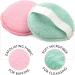 S&T INC. Dual Sided Face Exfoliators 2 Pack Teal/Pink - Gentle Face Scrubbers with Elastic Strap 3.3 Inch Diameter - Buy Online on GoSupps.com