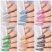 MIZHSE Holographic Gel Polish Set - Reflective Glitter, Laser, Galaxy Gloss - Nail Art Unicorn Mirror Effect Gel Polish Collection - Buy Online on GoSupps.com