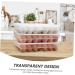 Mikikit 34 Egg Preservation Box Plastic Serving Tray Fridge Egg Holder Tray Kitchen Egg Tray Flat re-usable - Buy Online on GoSupps.com