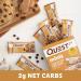 Quest Nutrition Mini Chocolate Chip Cookie Dough Protein Bars - High Protein, Low Carb, Keto Friendly - 14 Count - Buy Online on GoSupps.com