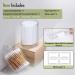 Aozita Qtip Holder Set - Clear Plastic Storage for Cotton Balls Swabs Pads & Dental Floss - 4 Pack 10oz Organizers for Bathroom & Makeup - Buy Online on GoSupps.com