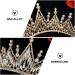 Minkissy Baroque Wedding Crown | Bridal Crystal Headpiece | Elegant Princess Hair Accessories - Buy Online on GoSupps.com