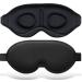 Sleep Eye Mask for Women Men 3D Contoured Cup Sleeping Mask Breathable Blackout Blindfold Eye Cover with Adjustable Strap for Side Sleeper Concave Molded Night Sleeping Travel Shift Work Yoga Meditation 1 count (Pack of 1)