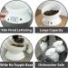 Purrfect Pet Elevated Cat Food Bowl Set - Porcelain Raised Bowls for Food and Water - Small Pet Dog Bowl Included - Wide Tilted Design for Easy Feeding & Drinking - Buy Online on GoSupps.com