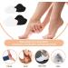 Microfiber Heel Repair Patch Set - 8 Pairs, Self-Adhesive, for Shoes & Seats - Black & White - Buy Online on GoSupps.com