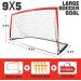RUNBOW 9x5 ft Portable Soccer Goal for Backyard Practice - Adult & Junior Size Soccer Net with Carry Bag - Red - 1 Pack - Buy Online on GoSupps.com