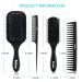 4Pcs Hair Brush Set for Women - Great for Detangling Wet or Dry Hair - No More Tangles! Suitable for Straight, Long, Thick, Curly, and Natural Hair (Black) - Buy Online on GoSupps.com
