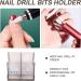 POPETPOP 5 pcs storage rack grinding head storage rack manicure tools holder bit holder Nail Drill Bit drill bit case Cosmetic Display drill bits holder portable Accessories plastic 10.3x9.7cmx5pcs Blackx5pcs - Buy Online on GoSupps.com
