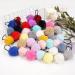 Qearl 40 Pieces Pom Ball Elastic Hair Ties - Fluffy Ponytail Holders for Women, Girls, Kids - Hair Accessories - Buy Online on GoSupps.com