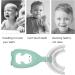 U-shaped Silicone Toothbrush for Babies - Manual Mouth Cleaning Tool (Green L) - Ideal for Children - Buy Online on GoSupps.com