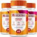 (3 Pack) Glycetra Capsules Glycetra Blood Support Supplement Advanced Formula Premium Blend All Natural Balance Flow Glicetra Pills Maximum Strength Glycogen Support Health Wellness Review (180 Ct)