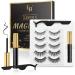 Larbois Magnetic Eyelashes 5 Pairs, Magnetic Eyelashes with Eyeliner Kit Easy to Wear, Comfortable & Reusable False Lashes From Natural to Gorgeous Styles No Glue Needed 5Pairs