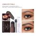 Shop Eyebrow Stamp Stencil Kit | 12 Reusable Stencils & Waterproof Powder - Long-Lasting Natural Brown Shade - Buy Online on GoSupps.com