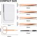 6-Piece Eyebrow Tweezers Set with Curved Scissors, Brush, Stainless Steel Remover Tools in Storage Case - Daily Beauty Kit for Women and Girls - Buy Online on GoSupps.com