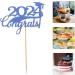 Zerodeko 15pcs 2024 Graduation Cupcake Toppers: Glitter Class of 2024 Cupcake Toppers Grad Cap Food Appetizer Cupcake Picks Graduation Party Decorations - Buy Online on GoSupps.com