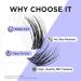 BEYELIAN DIY Eyelash Extension Cluster Lashes - Style3 0.07 12mm Black Band - Reusable False Eyelashes for Natural Look - 48 Lash Clusters - Buy Online on GoSupps.com