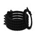 Black braided hair ties with 6 times structure for even better hold.Rubber band for girls women and men - 5 pieces of braid in the set Classic Black