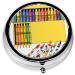 Buy Cute Crayons Box - Portable 3 Compartment Pill Organizer | Travel Medicine Holder & Vitamin Case - Buy Online on GoSupps.com