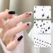 CHANGAR 6 Sheets Starlight Nail Stickers Black White Star Bow Heart Nail Decals Bowknot Nail Design Starlight Nail Supplies for Women Manicure Nail Decoration Accessories - Buy Online on GoSupps.com