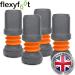 Flexyfoot 19mm Grey Shock Absorbing Walking Stick Ferrule - Buy Online on GoSupps.com