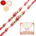 Ghasitaram Gifts Rakhi for Brother Rakhis Online-Set of 2-7017 Fancy Thread Rakhi with 200 GMS of Kaju katli