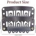 Hair Extension Clips Metal Snap Clips for Hair Extensions and Wefts Wig Clips Snap Clips U-shape with Soft Rubber Hair Wig Clip for Hair Extensions DIY (BROWN) - Buy Online on GoSupps.com