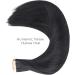 WENNALIFE 18 inch Jet Black Tape in Human Hair Extensions - 20pcs, 50g Remy Real Human Hair Coloured Extensions #1 Jet Black - Buy Online on GoSupps.com