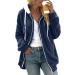 Hanxiulin Women's Oversized Plush Hoodie Jacket - Breathable Cozy Winter Fleece Coat - Buy Online on GoSupps.com