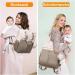Kumini Wrap Backpack Love2024 | Stylish Diaper Bag & Mama Bag | Multifunctional Beige/Khaki Baby Backpack for Moms - Buy Online on GoSupps.com