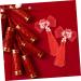 FRCOLOR 1 Pair hair accessories for tassel clips for hair Christmas Hanfu Metal Japanese-style Asia small hair clips red hairpin hair Hair clips long tassels pair clip - Buy Online on GoSupps.com
