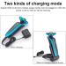 5D Rotary Electric Shaver for Men - Cordless Rechargeable Bald Head Razor with Pop-up Trimmer & LED Display - IPX7 Waterproof (Blue - Buy Online on GoSupps.com