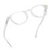 Readerest Round Blue Light Blocking Reading Glasses (Clear, 0.50 Magnification) Computer Glasses, fashionable for men and women, Anti Glare, Anti Eyestrain, UV protection Clear 0.5 x