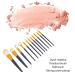 ZJchao 12 Pcs Makeup Brush Set Synthetic Fiber Brushes for Powder Eyeshadow Blush & Highlighting Soft & Dense with Star Bucket Storage for Beginners International Shipping Available - Buy Online on GoSupps.com