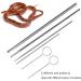 Snake Probe Tool 6 Pcs Snake Probe Kit Stainless Steel Round Head Anti Allergy Reptiles Snake Sexing Probe - Buy Online on GoSupps.com