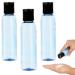 Belle vous 30stk plastic bottles for filling blue-120ml liquid bottles with disc-top flip-cap hinged lid-empty bottles of travel bottles for filling for cosmetics shampoo shower gel cream