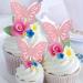 yueton 24PCS 3D Butterfly Cupcake Toppers Double Layers Glitter Butterfly Cake Toppers Cake Decorations Butterfly Cupcake Picks Cocktail Picks for Theme Party Birthday Wedding Baby Shower Supplies - Buy Online on GoSupps.com