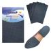 Unikstep 4 Pieces Shoe Sole Protectors Shoe Bottom and Heel Anti Slip Grip Pads Self Adhesive Non Skid Noise Reduction Sticker (Black)