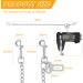 Efuturime Bite-Resistant Dog Leash Chain 53cm | Durable Stainless Steel Seat Belt for Dogs & Cats | Ideal for Small & Large Breeds - Buy Online on GoSupps.com