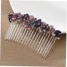 Ipetboom hair comb Splitter dress colored diamond hair comb clips knot top headband real hair side fringe European and American hair curler hair rhinestone bridal hair accessories - Buy Online on GoSupps.com