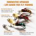 Dovesun Fly Fishing Flies - Spinner & Dry/Wet Flies Set (No. 8 5 Pieces) | International Shipping - Buy Online on GoSupps.com