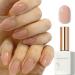 Nude Gel Nail Polish Long-lasting Highly Pigmented Gel Polish Soak Off UV/LED Clear Jelly Gel Nail Varnish for Nail Art Manicure DIY at Home Nude Gel Polish Gift for Girls