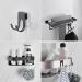 Self-Adhesive Razor Holder & Towel Hook - Bathroom & Kitchen Organizer (Black 2-Pack) - Buy Online on GoSupps.com