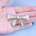 Yheakne Boho Crystal Bow Hair Clip Cz Pearl Hair Pin Clip Silver Bowknot Hair Barrette Pin Cz Bow Head Clip Headwear Decorative Headpieces Hair Accessories for Women and Girls - Buy Online on GoSupps.com