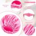 Satin Double Layer Hair Bonnet Silk Cap for Sleeping with Satin Scrunchies - Pink - Buy Online on GoSupps.com